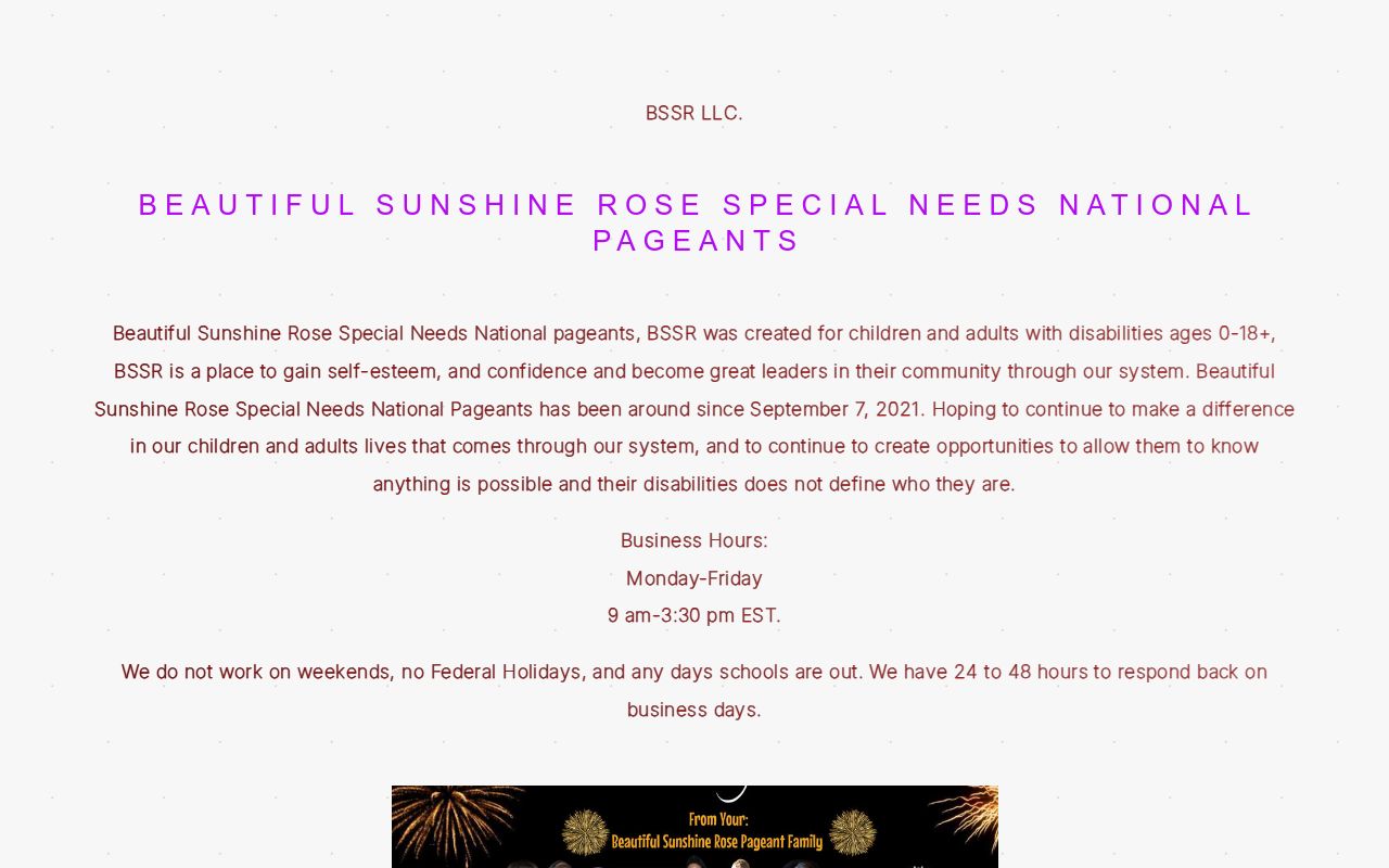 Beautiful Sunshine Rose Special Needs National Pageant